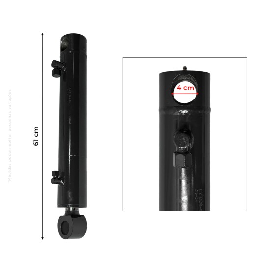 Cilindro Hidráulico Aplicável Minicarregadeira Bobcat - 7338638