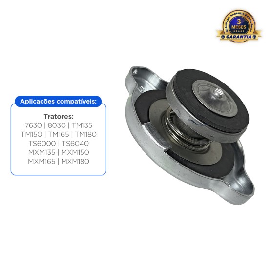 Tampa De Aço Do Radiador Aplicável Trator New Holland e Case - 73400809