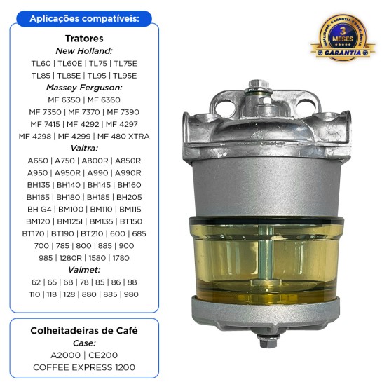 Filtro Sedimentador Do Motor Aplicável Tratores Com MWM - 73403431