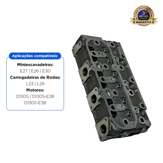 Cabeçote Do Motor Kubota Aplicável Mini Escavadeira Bobcat - 7353946