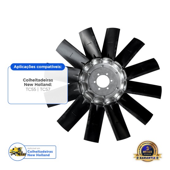 Hélice Do Radiador Aplicável Colheitadeira New Holland - 756644