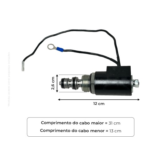Válvula Solenoide Aplicável Trator Valtra - 80402400