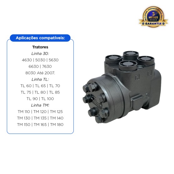 Bomba de Direção Hidrostática Orbitrol Aplicável Trator New Holland - 82001250