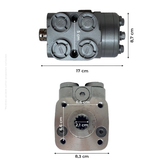Bomba de Direção Hidrostática Orbitrol Aplicável Trator New Holland - 82001250