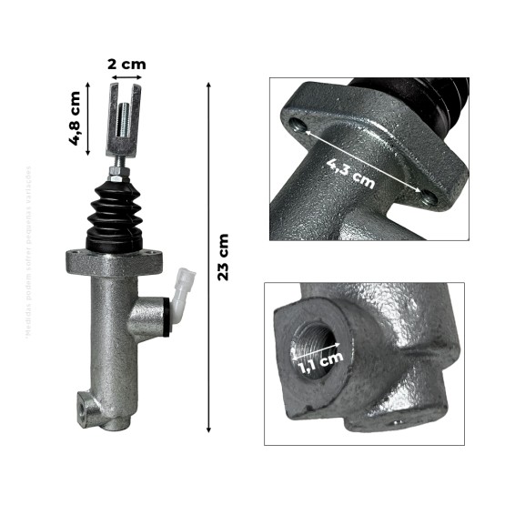 Cilindro Mestre Da Embreagem Aplicável Trator New Holland - 82008704
