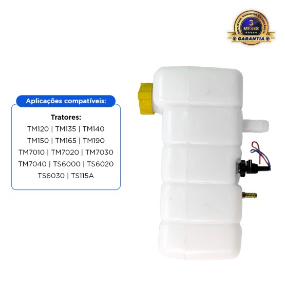 Reservatório De Água Com Sensor Aplicável Trator New Holland - 82019588