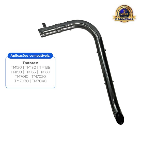 Tubo de Escape Aplicável em Tratores New Holland - 82020040