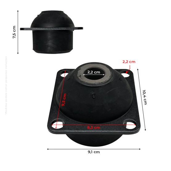 Coxim Da Cabine Aplicável Trator Case / New Holland - 82021655