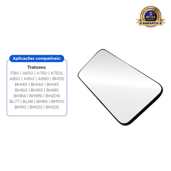 Espelho Retrovisor Aplicável Trator Valtra / Valmet - 82268300