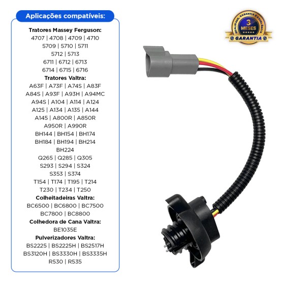 Sensor Filtro Combustível Aplicável Trator Massey Ferguson e Valtra - 837074054