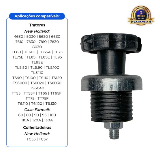 Tampa De Óleo Do Motor Aplicável Trator New Holland E Case - 83948906