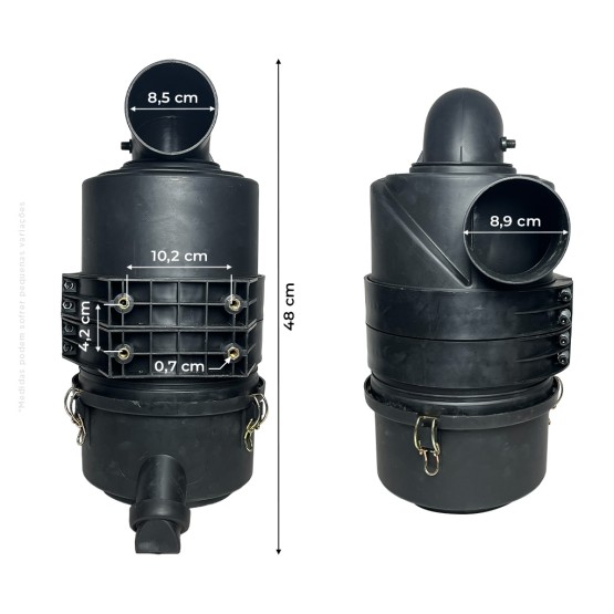 Carcaça Depurador Filtro Ar Aplicável New Holland - 84125308