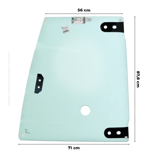 Vidro Superior Da Porta Esquerda Aplicável Case 580N - 84261868