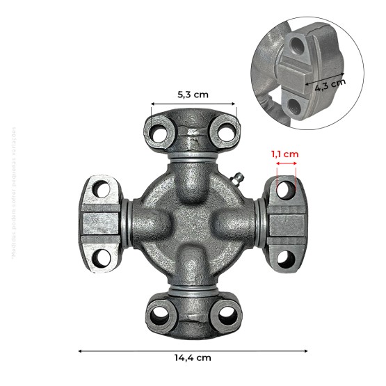 Cruzeta Geral Aço Aplicável Tratores New Holland - 84355363