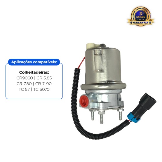Bomba Alimentadora De Combustível Elétrica Aplicável Colheitadeira New Holland - 84465402