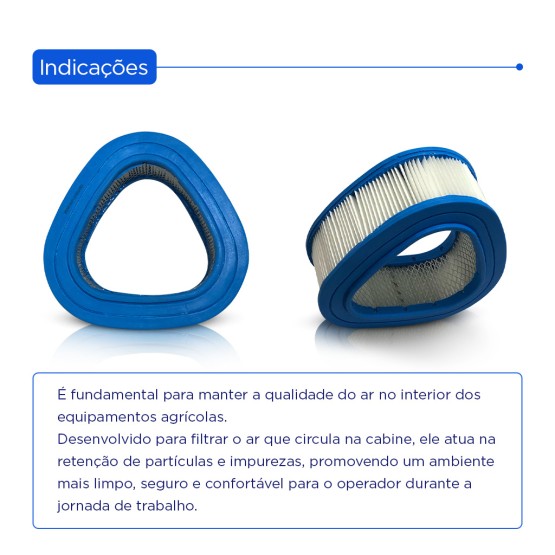 Filtro De Ar Cabine Aplicável Colheitadeira New Holland - 84807659