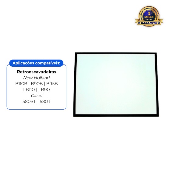 Vidro Do Para-brisa Superior Aplicável Retroescavadeira New Holland e Case - 85801621