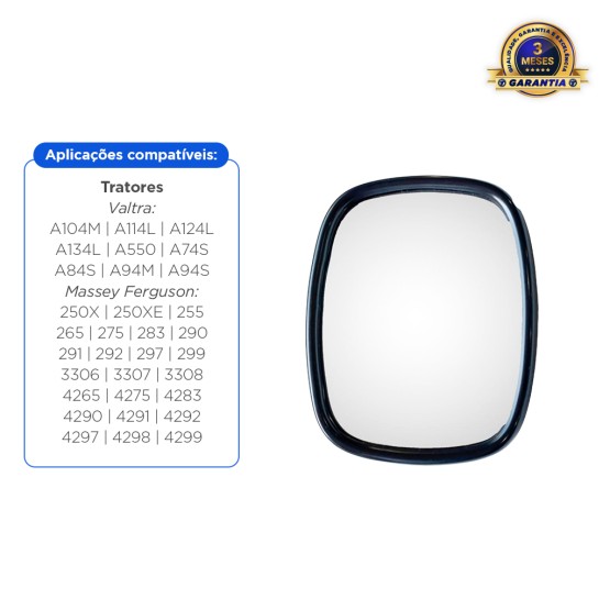 Espelho Retrovisor Aplicável Trator Massey Ferguson / Valmet - 85949600