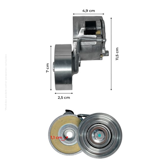 Tensor da Correia Do Alternador De Ar Do Motor Aplicável Trator New Holland - 87300104