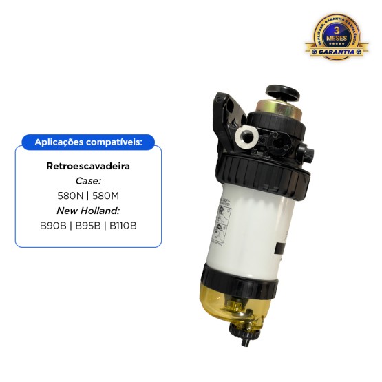 Filtro De Combustível Separador Completo Aplicável Case / New Holland - 87494328