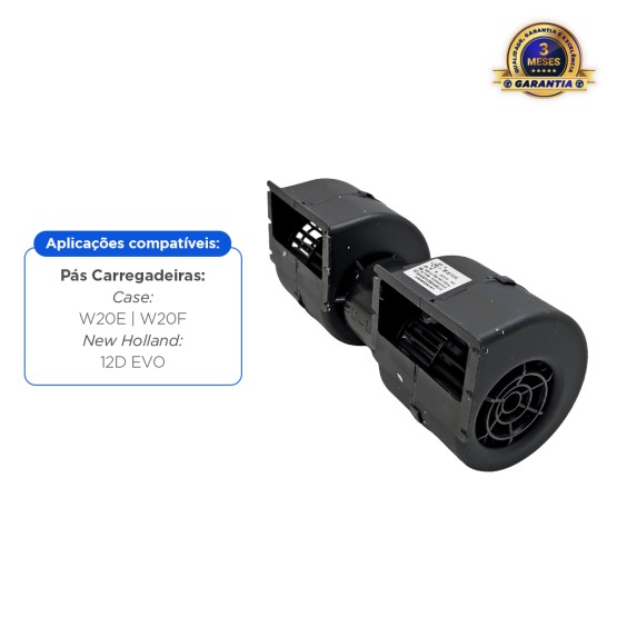 Motor Do Ventilador 24v Aplicável Pá Carregadeira Case e New Holland - 87674003