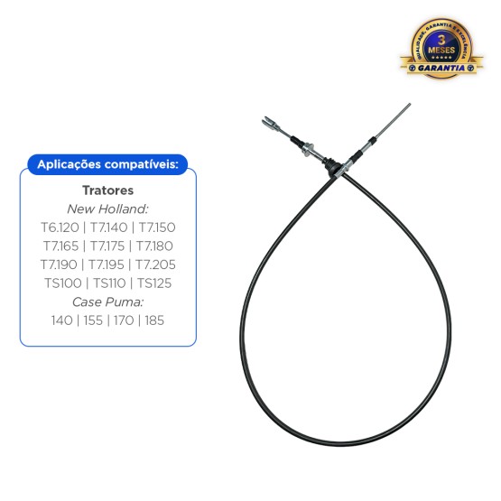 Cabo Comando Hidráulico Aplicável Trator New Holland e Case - 87678198