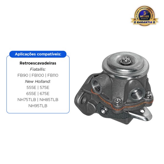 Bomba Alimentadora De Combustível Aplicável Trator Fiatallis - 87800194
