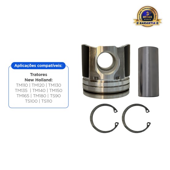 Pistão Aplicável Tratores New Holland - 87802364