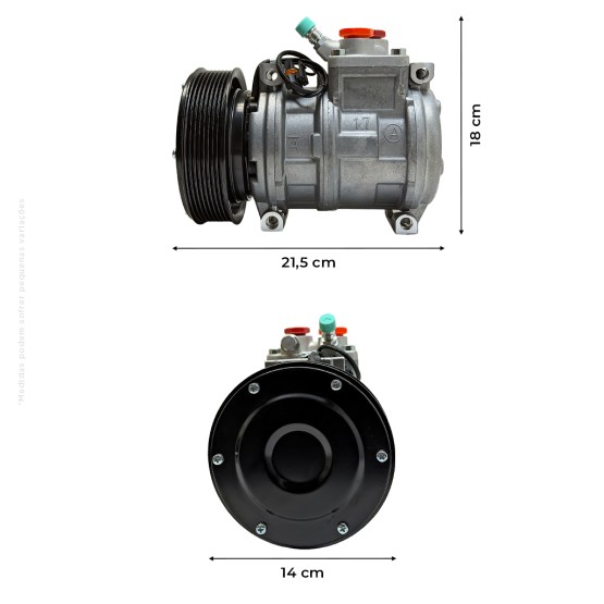 Compressor Do Ar Condicionado Aplicável John Deere - Ah169875
