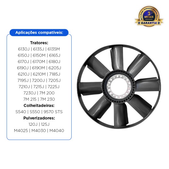 Hélice do Ventilador Aplicável Tratores John Deere - AL160126