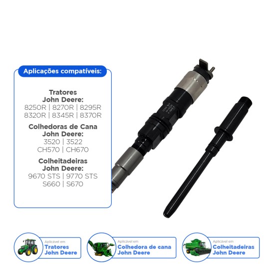 Bico Injetor Aplicável Tratores John Deere - Dz100221