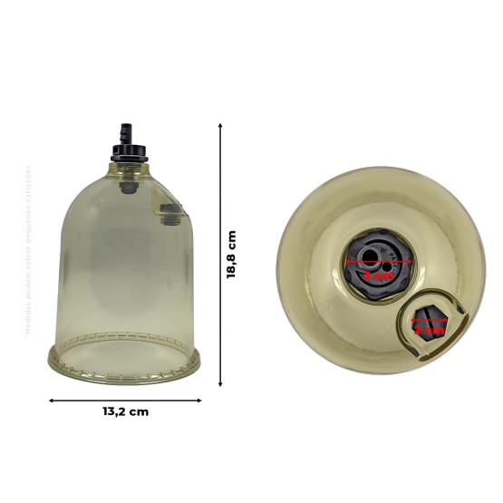 Copo Do Filtro Separador E Dreno Aplicável Caminhão Volvo - KR11031B
