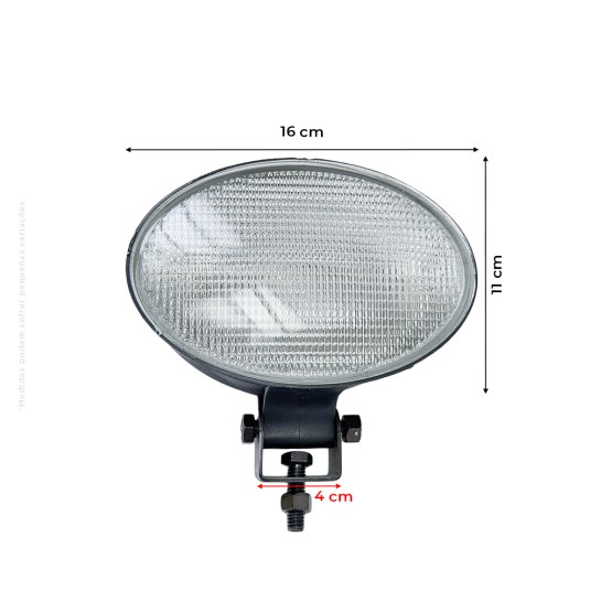 Farol Trabalho Oval 12v Da Cabina Aplicável John Deere - RE179973