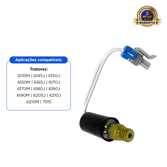 Sensor De Pressão Óleo Aplicável Trator John Deere - RE212870