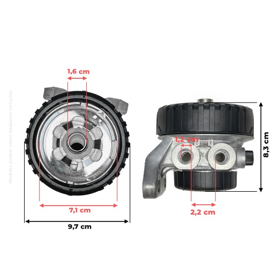 Cabeçote do Filtro De Combustível Aplicável Trator John Deere - RE500160