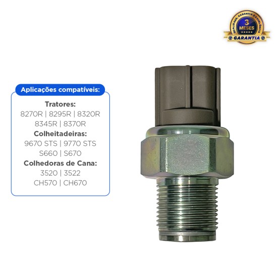 Sensor De Pressão De Combustível Aplicável John Deere - RE523811