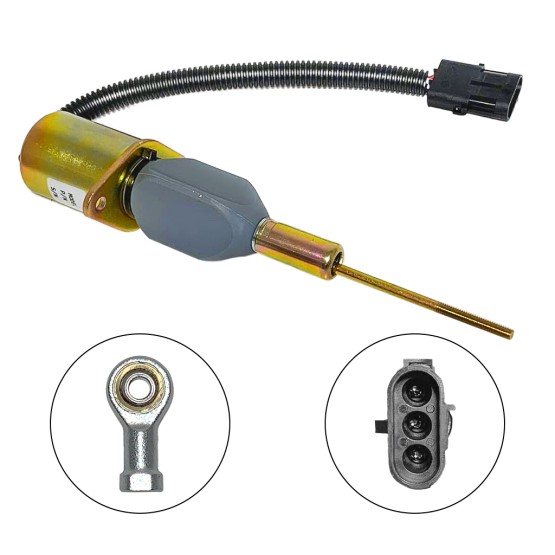 Solenoide De Parada 12v Aplicável Colheitadeira / Trator John Deere - RE53507