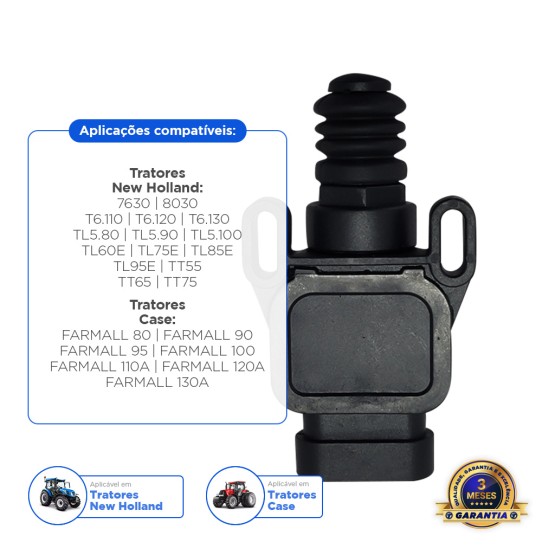 Interruptor Pedal Freio Aplicável New Holland - 47137022