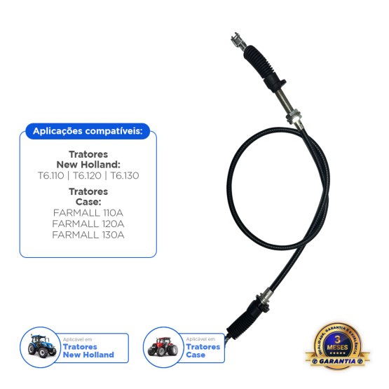 Cabo De Embreagem Aplicável New Holland - 47829986