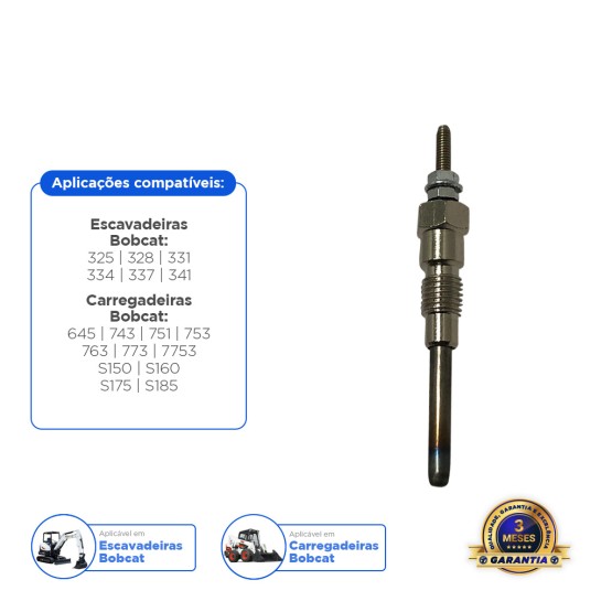 Vela Aquecedora Ignição Aplicável Bobcat - 6655233
