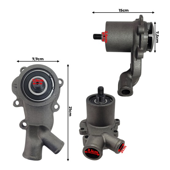 Bomba D'Água Aplicável Trator Massey Ferguson - 70990318