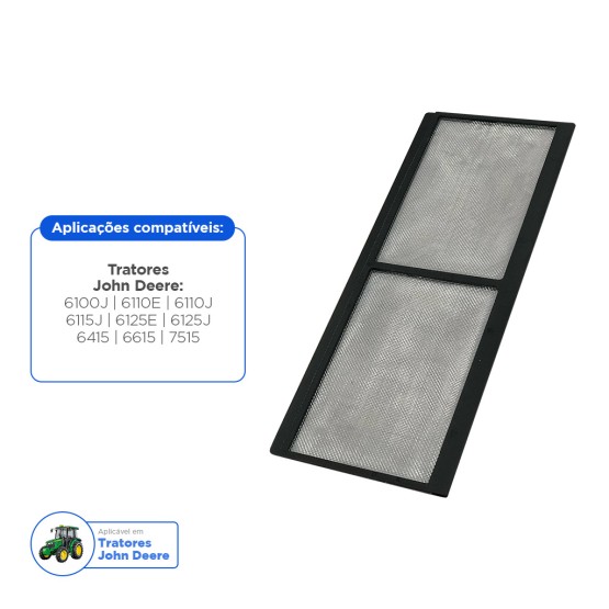 Tela Proteção Radiador Aplicável Trator John Deere - AL163684